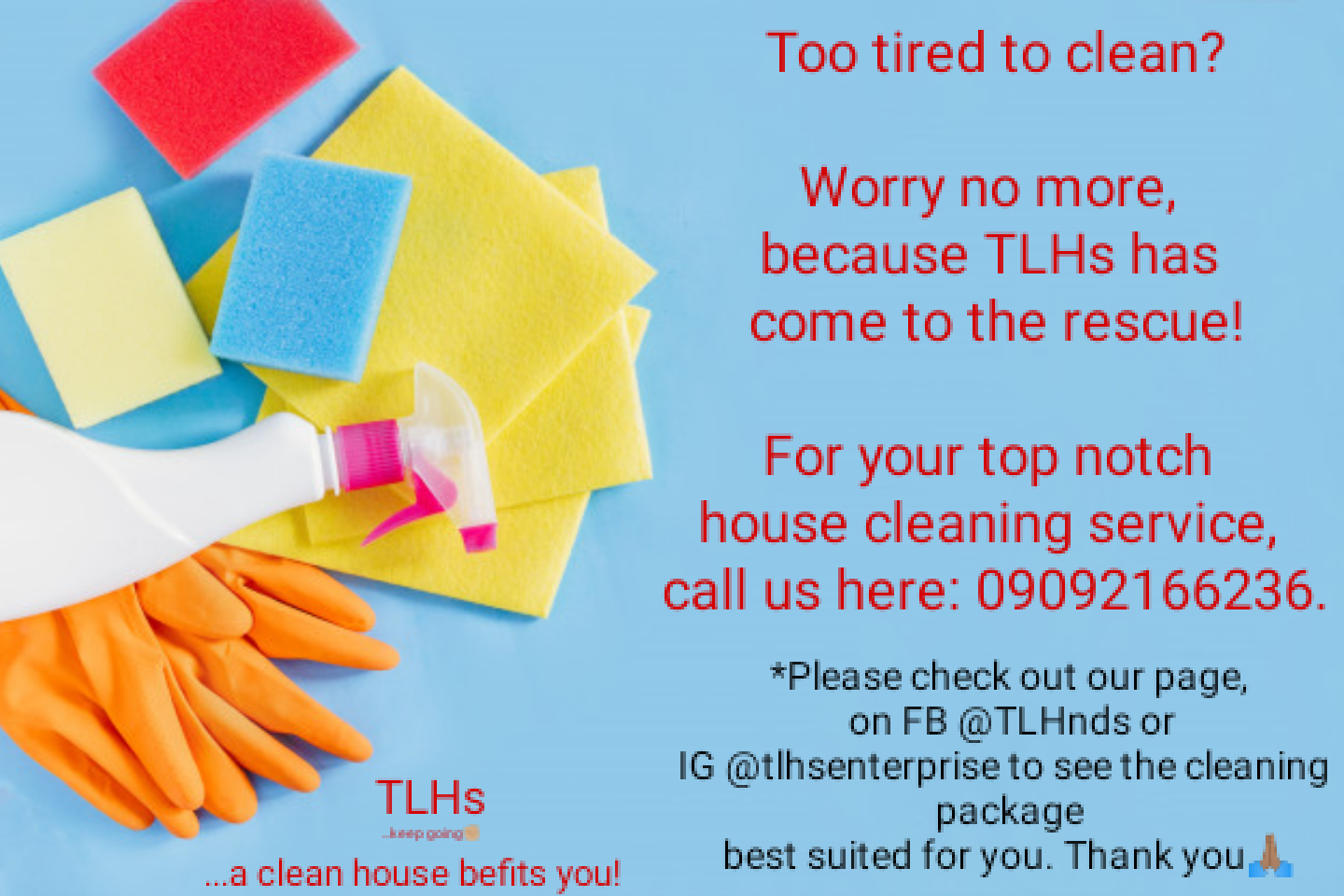 The LORD's Households (TLHs) - House Cleaning Service